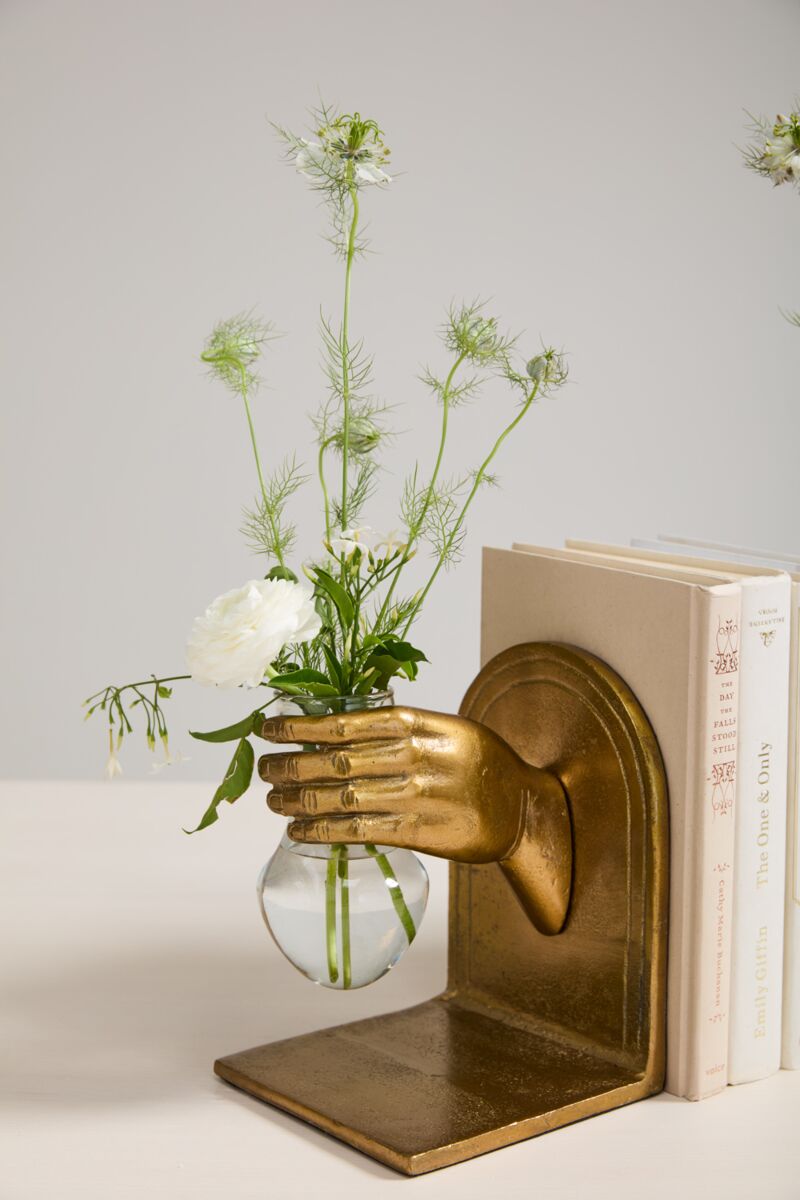 Handheld Bookend Vase