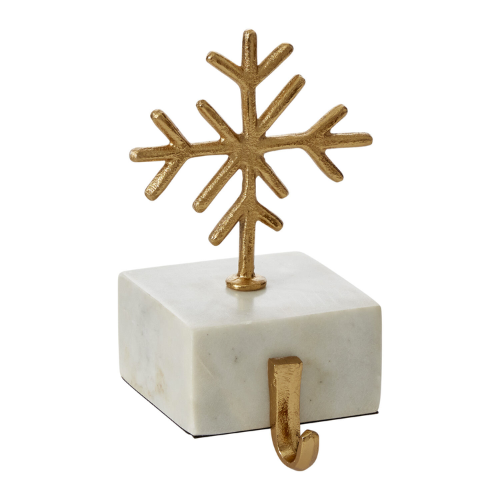 Winter Skies Marble and Gold Stocking Holder