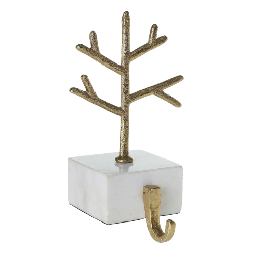 Marble and Gold Stocking Holder