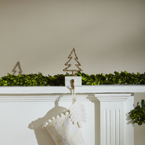 Marble and Gold Stocking Holder
