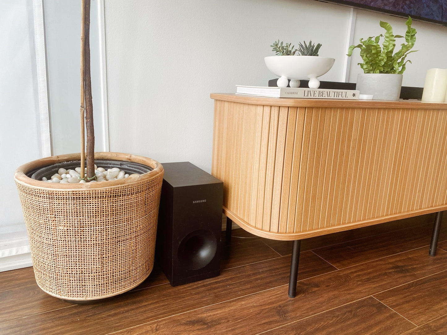 Rattan Planter Large 12" Pot