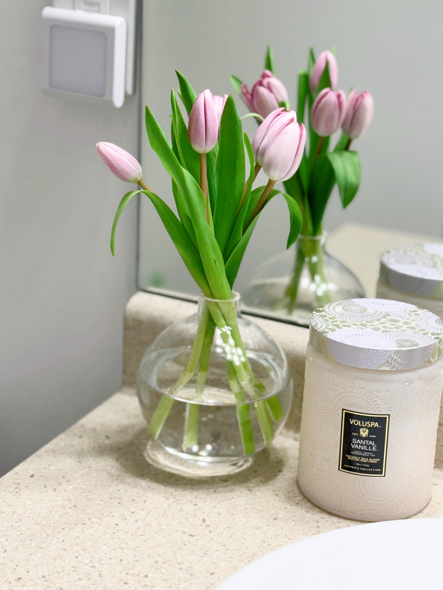 Round Glass Bud Vase