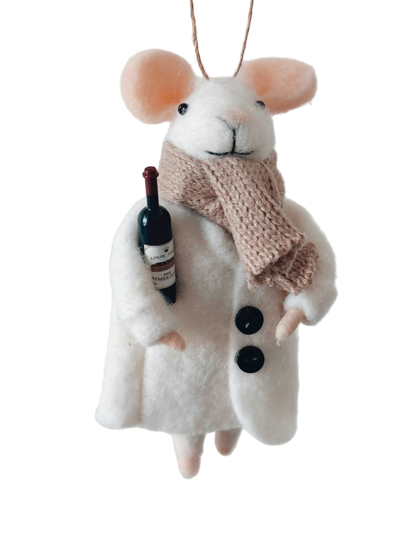 Winter Wine Mouse Ornament