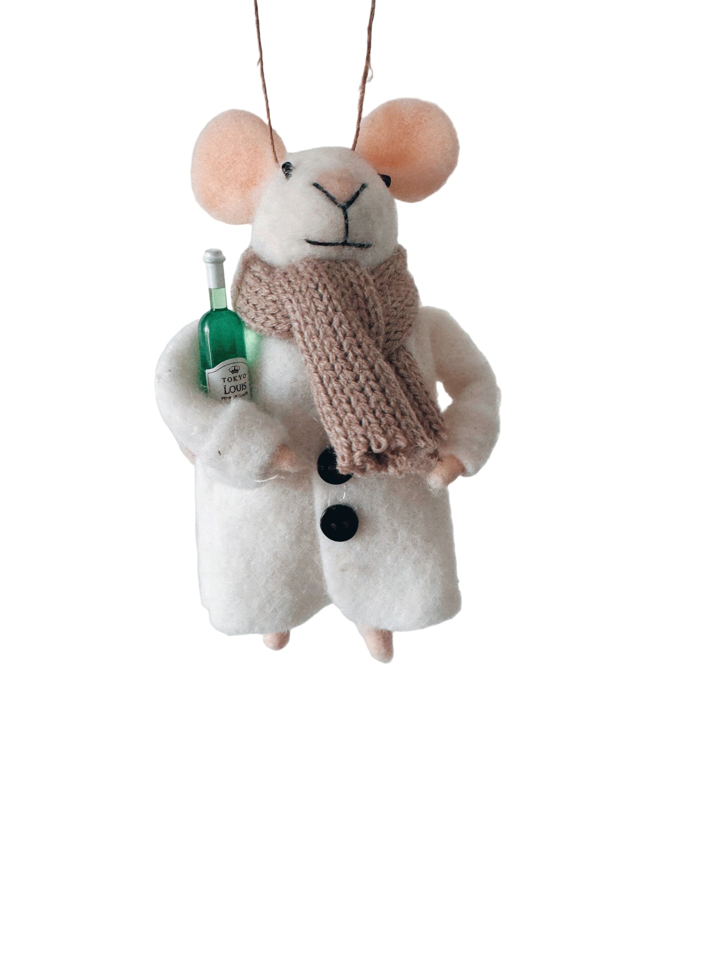 Winter Wine Mouse Ornament