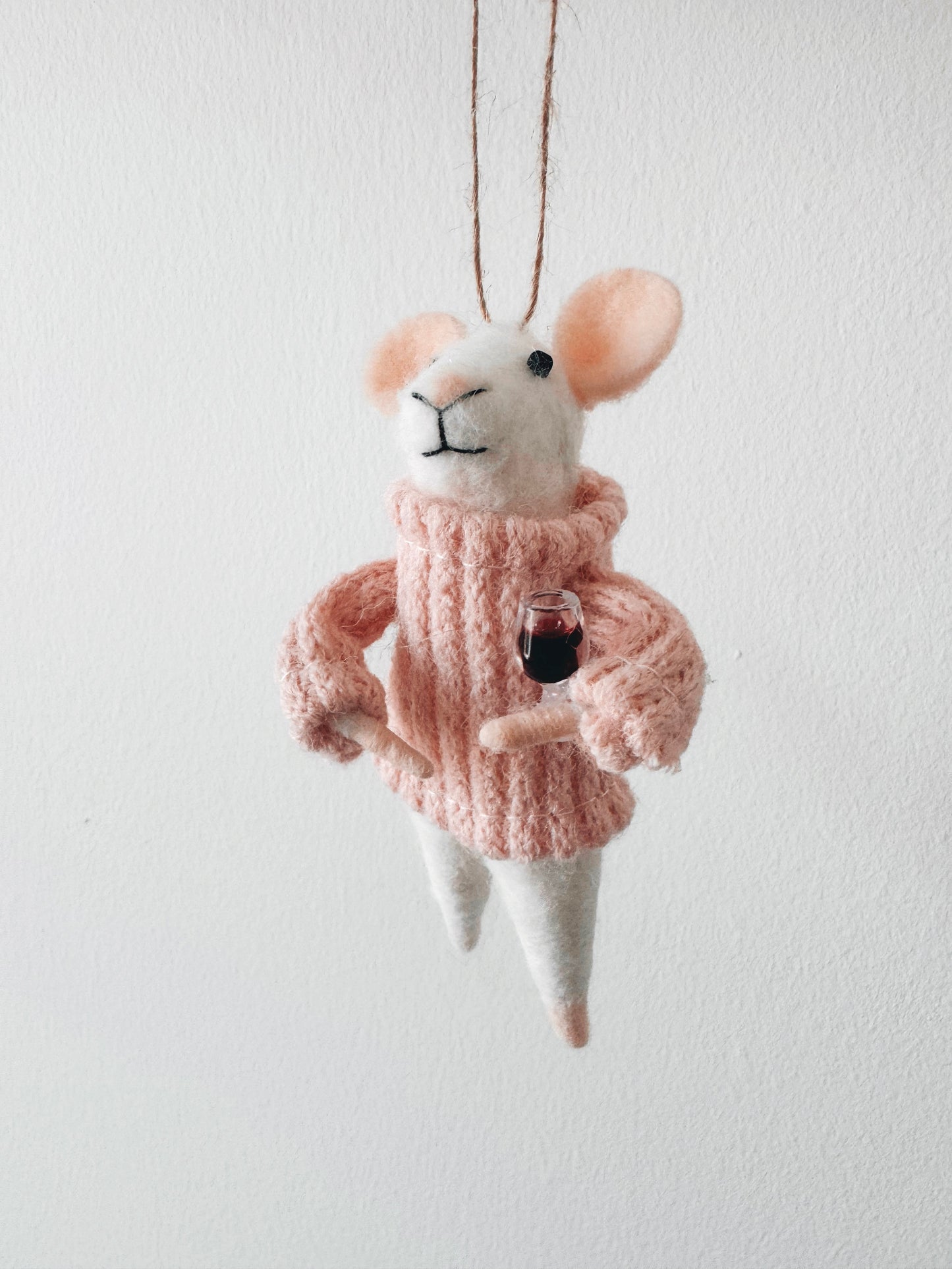 Wine Mouse Ornament Wine Glass