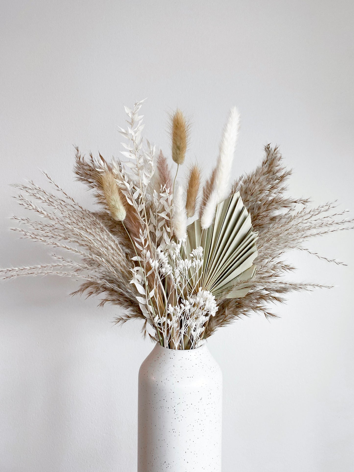 Brown & White Dried Bouquet