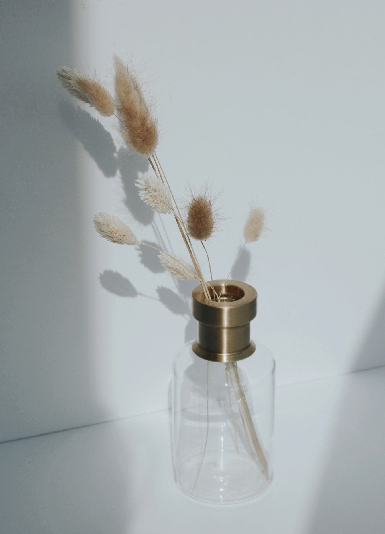 Gold Rimmed Glass Bud Vase