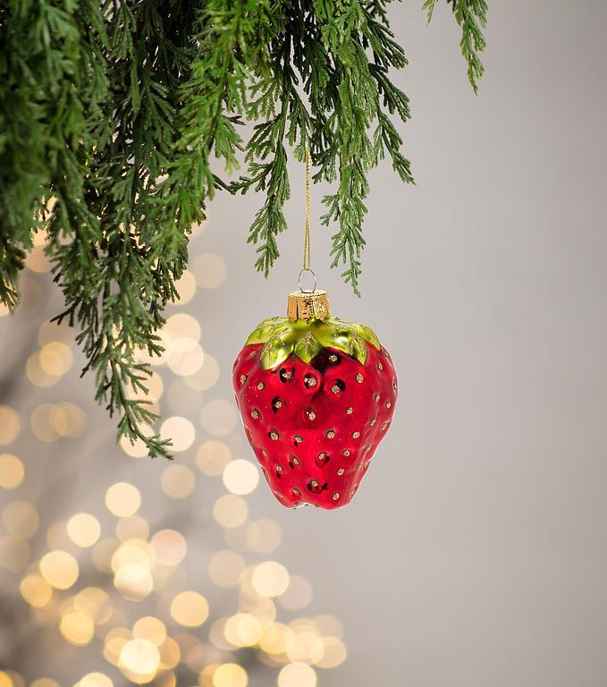 Single Strawberry Ornament