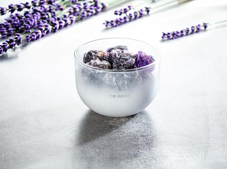 Amethyst Crystal Fragrance Bowl Gift Set