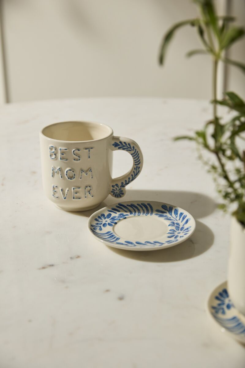 Best Mom Ever Mug with Saucer