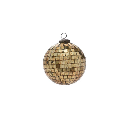 Antiqued Disco Ball Ornament