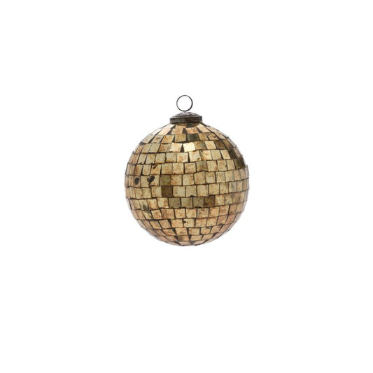 Antiqued Disco Ball Ornament