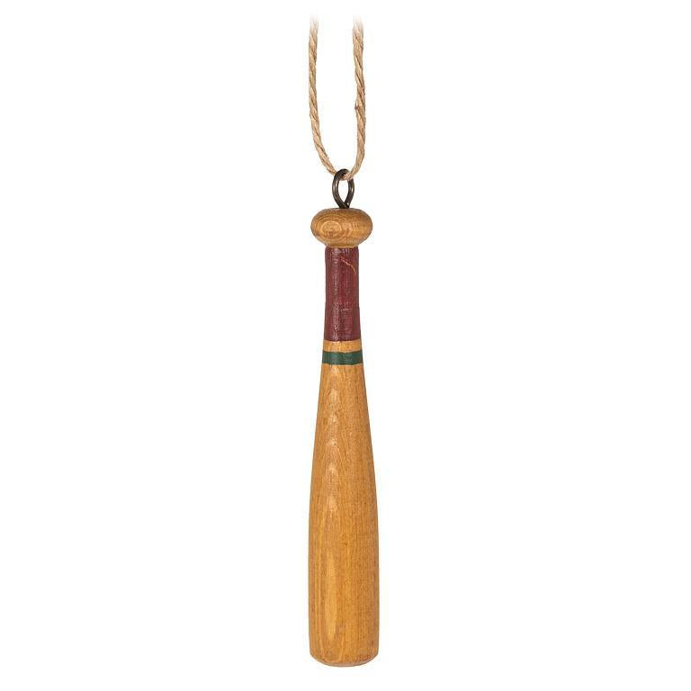 Baseball Bat Wood Ornament