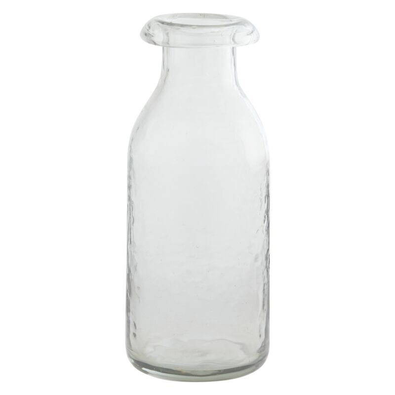 Glass Milk Bottle Vase
