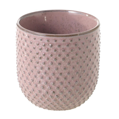 Everly Pot | Pink Textured Dots