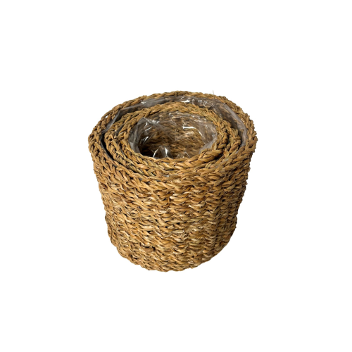 Seagrass Basket with Plastic Lining