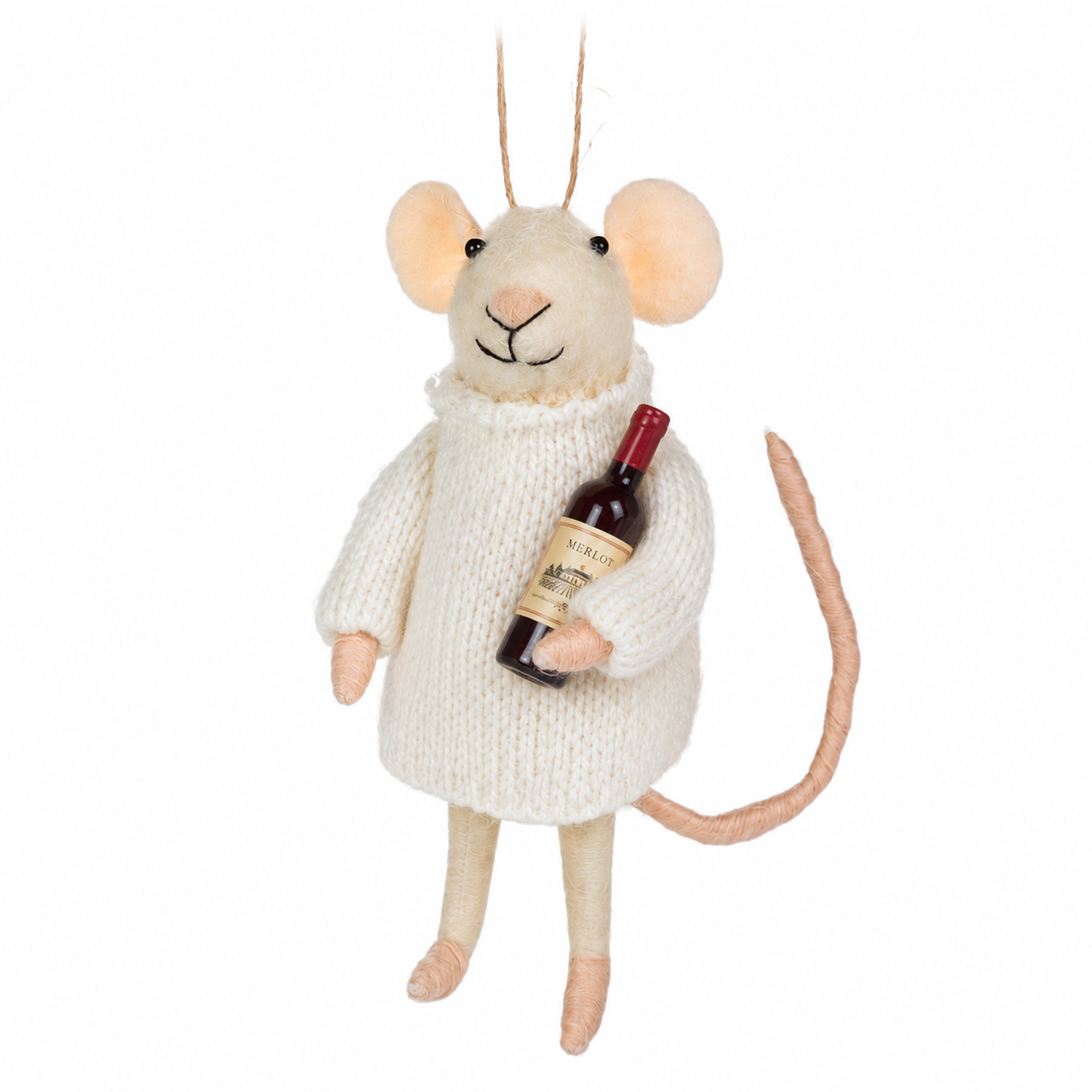 Winter Wine Mouse Ornament