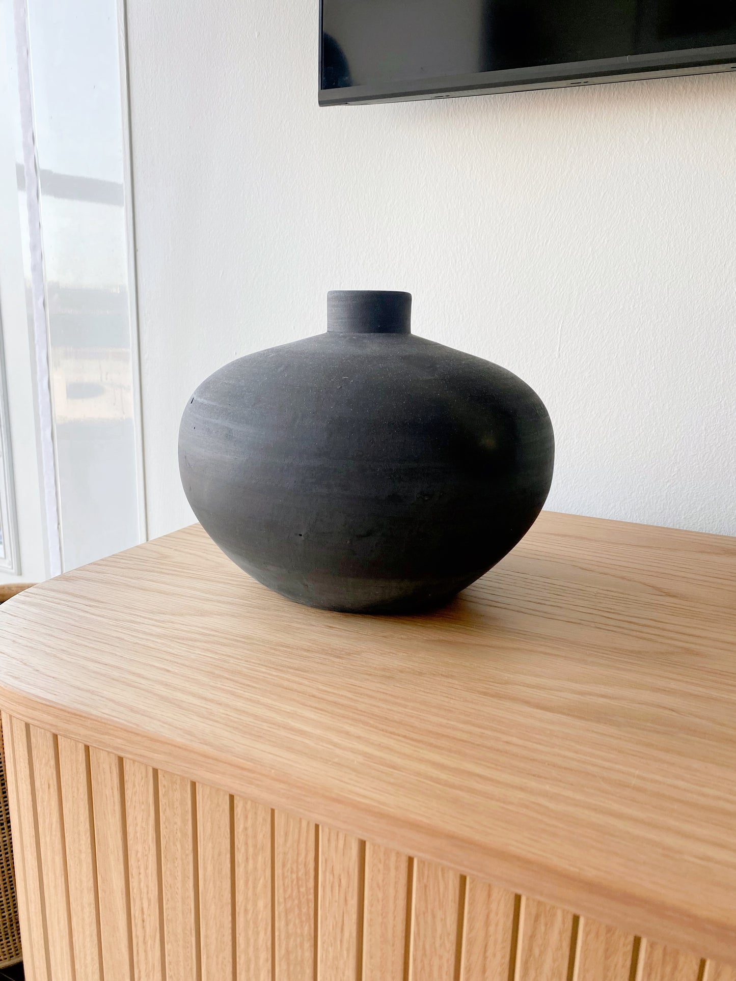Aegina Burnt Terracotta Vase