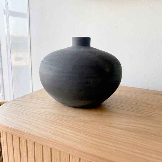 Aegina Burnt Terracotta Vase
