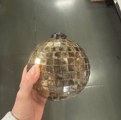 Antiqued Disco Ball Ornament