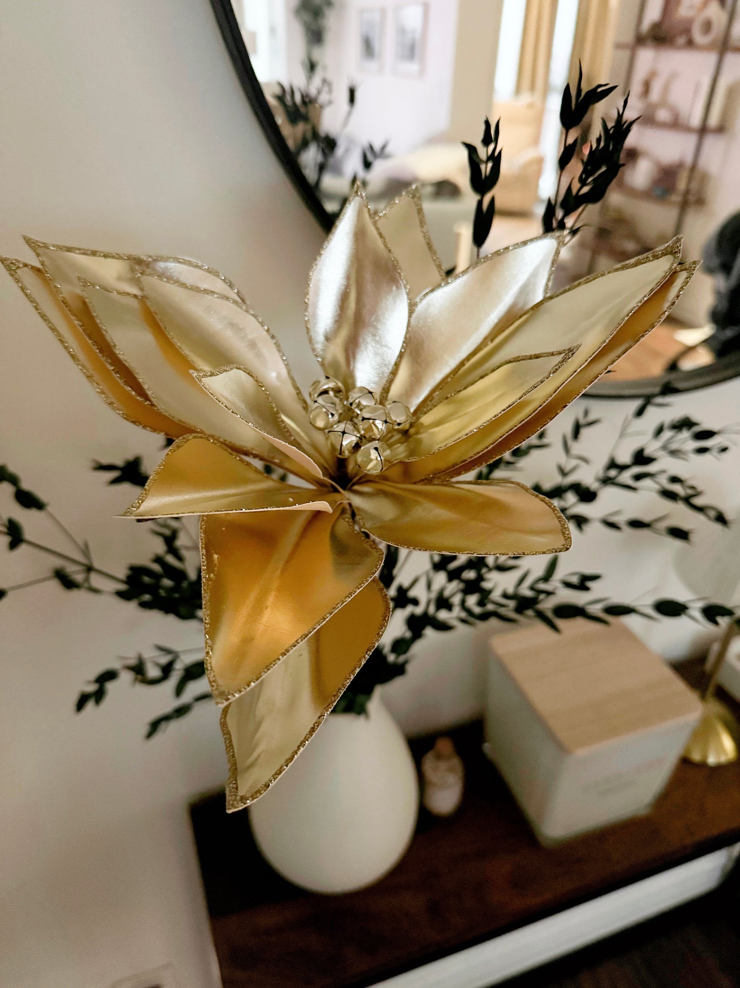 Poinsettia Flower Stem Spray