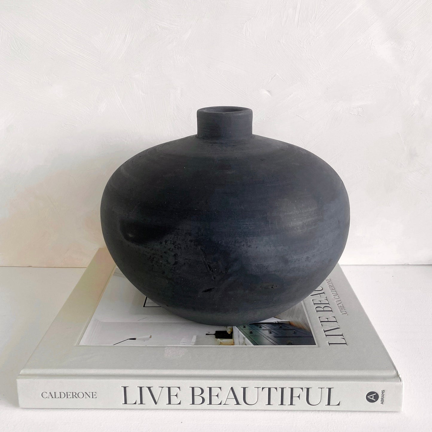 Aegina Burnt Terracotta Vase