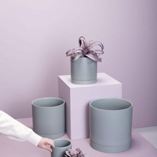 Load image into Gallery viewer, Romey Pot | Ceramic Planter with Saucer
