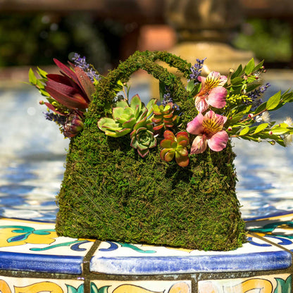 Beaumont Moss Purse Planter