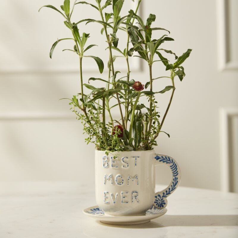 Best Mom Ever Mug with Saucer