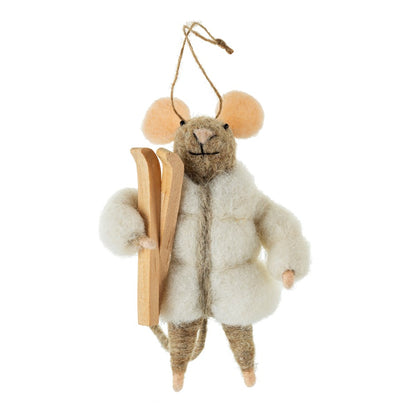Montcler Skiing Mouse Ornament