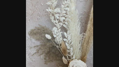 Pampas Rose Dried Bouquet