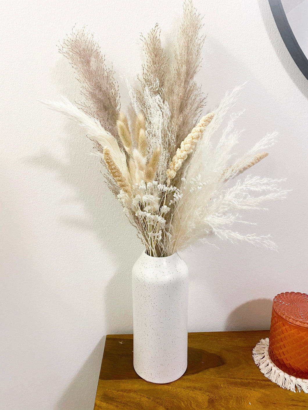Grey & White Collection Dried Bouquets