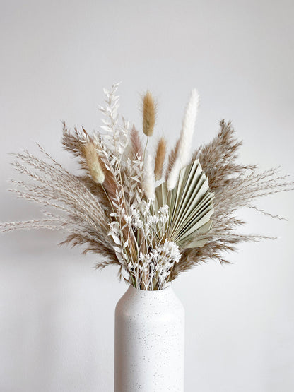 Brown & White Dried Bouquet