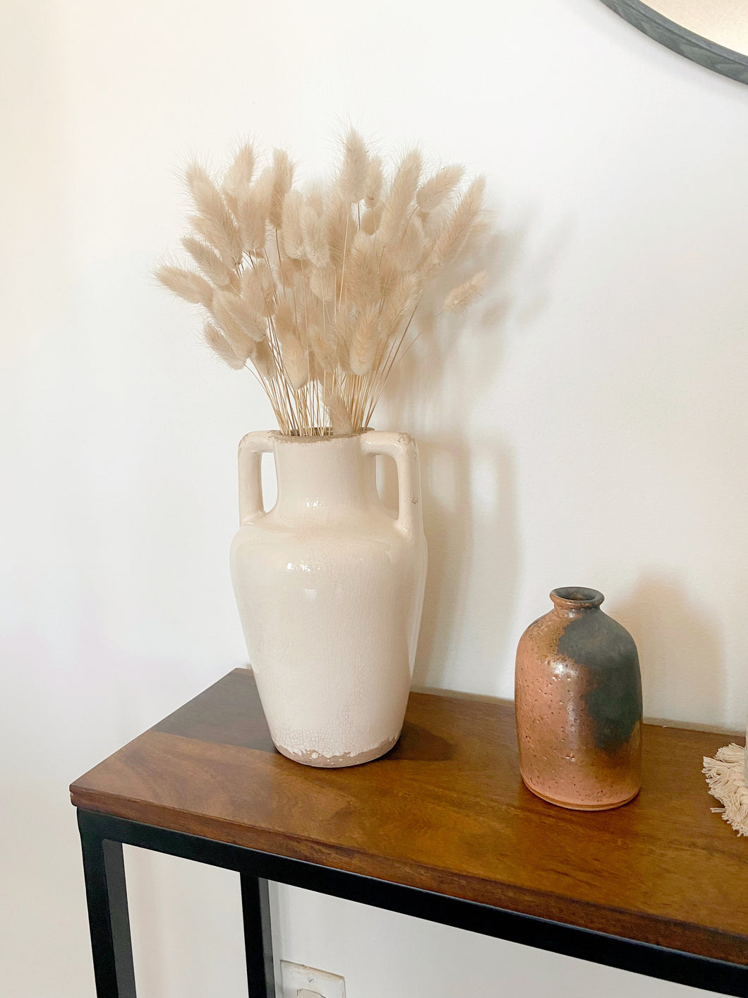 Antique-style Glazed Vase with Handles