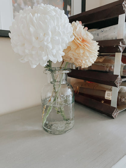 Glass Milk Bottle Vase
