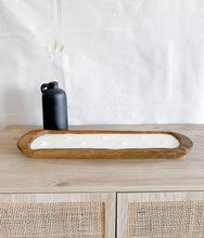 Load image into Gallery viewer, Long Wood Dough Bowl Candle
