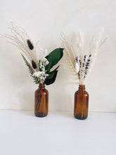 Load image into Gallery viewer, Mini Dried Floral Arrangements in Glass Bottle | Restaurant/Event Table Decor
