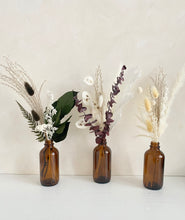 Load image into Gallery viewer, Mini Dried Floral Arrangements in Glass Bottle | Restaurant/Event Table Decor
