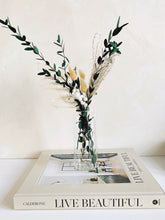 Load image into Gallery viewer, Dried Flower Arrangement in Glass Bud Vase
