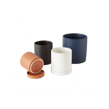 Load image into Gallery viewer, Romey Pot | Ceramic Planter with Saucer
