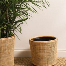 Load image into Gallery viewer, Large Rattan Planter
